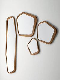 Miroir York - Miroir Argenté Avec Cadre En Bois