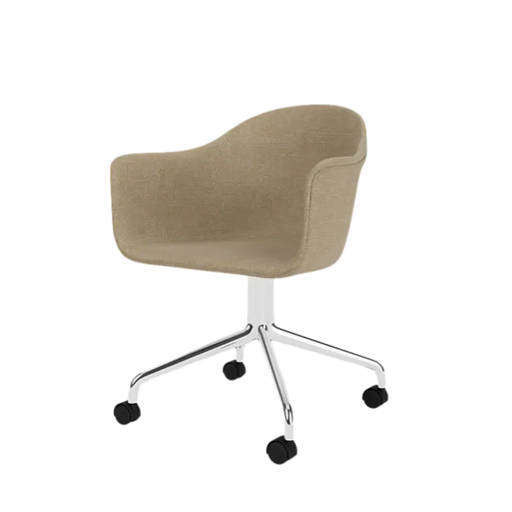 Harbour Dining Chair - Base en étoile avec roulettes