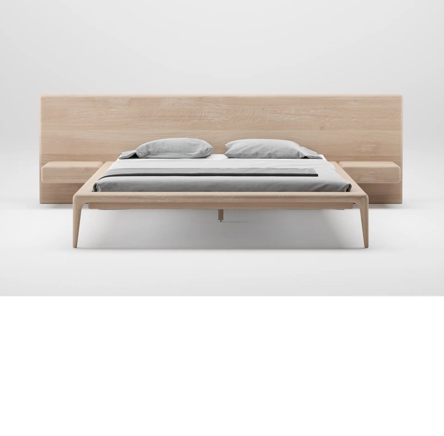 Latus Bed Wide Headboard + 2 Drawers