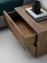 Modi Table De Chevet Avec 2 Tiroirs Largeur 70