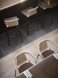 Atal Bar Stool 80 cm Front Upholstery