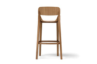Tabouret de bar Leaf - Placage/ Dossier & Assise en Bois Massif