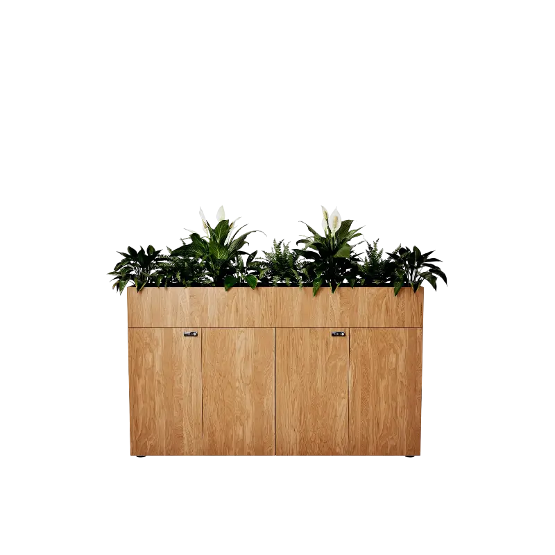Desk End Planter Cupboards/Lockers