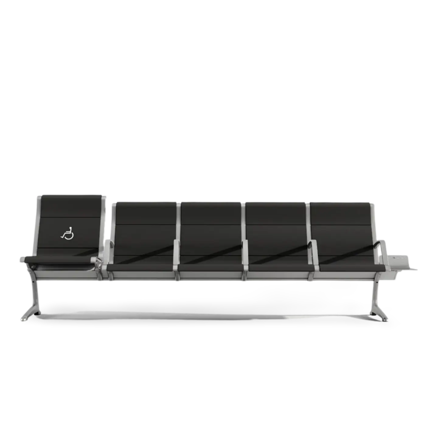 Passport Polyurethane 5 Seats Bench with Armrest