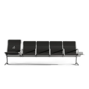 Passport Polyurethane 5 Seats Bench with Armrest