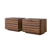 Modi Table De Chevet Avec 2 Tiroirs Largeur 55