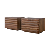 Modi Table De Chevet Avec 2 Tiroirs Largeur 55