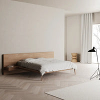 Latus Bed Wide Headboard + 2 Drawers