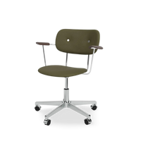 Co Task Chair - Assise tapissée avec accoudoirs