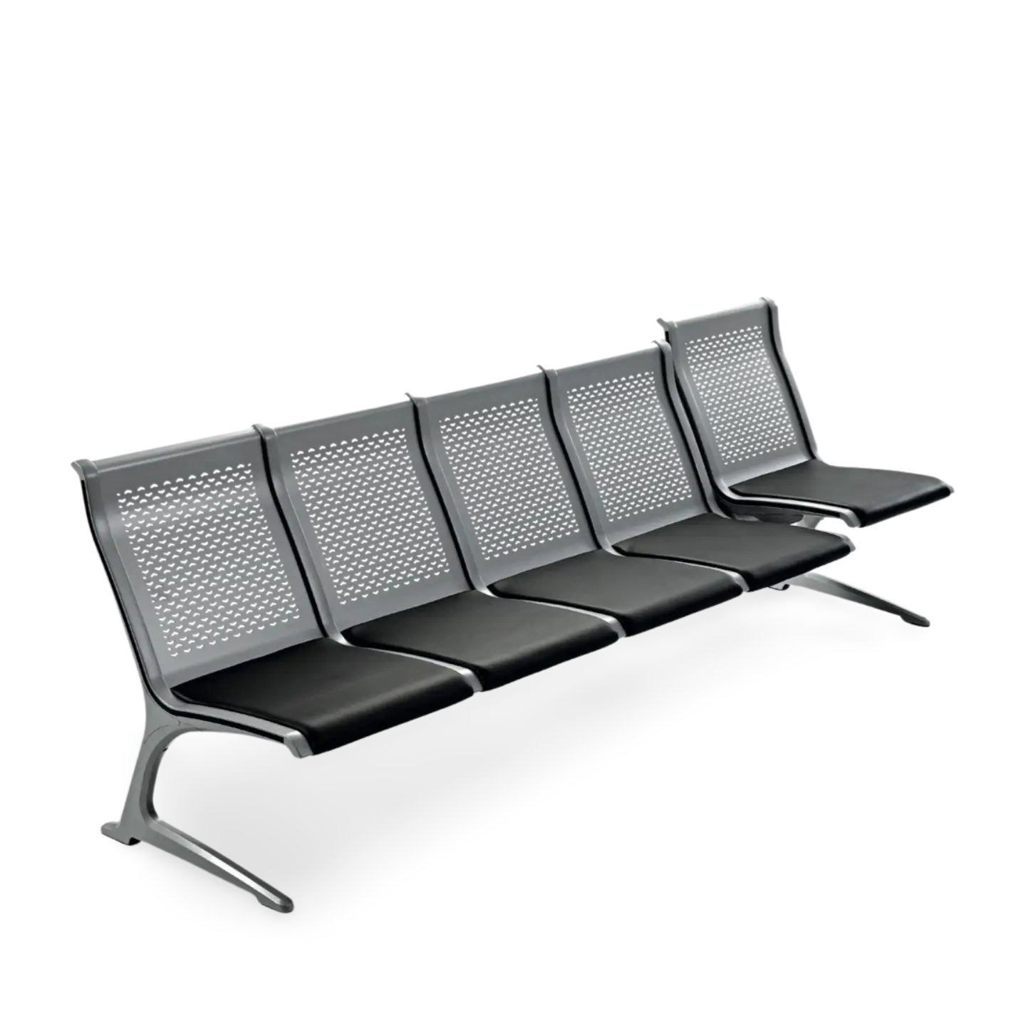 Passport Steel 6 Seats Bench with Armrest