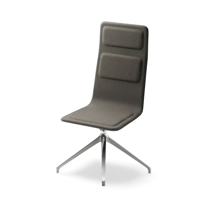 Laia Meeting Chair 4 Legs Front Side in Fabric High Back