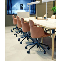 Scala Workstation Table 2 Tops and 6 Legs - Depth 160