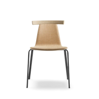 Chaise Atal - Dossier en bois massif Dossier tapissé