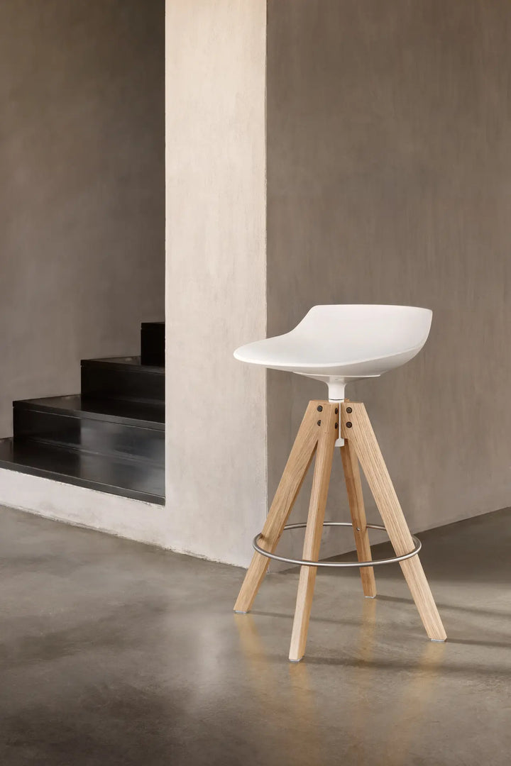 Flow Stool Wood Base