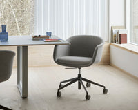 Fiber Conference Armchair Swivel Base with Castors