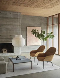 Fiber Lounge Armchair - Tube Base