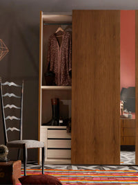 Armoire Domino avec 2 portes coulissantes et 2 miroirs