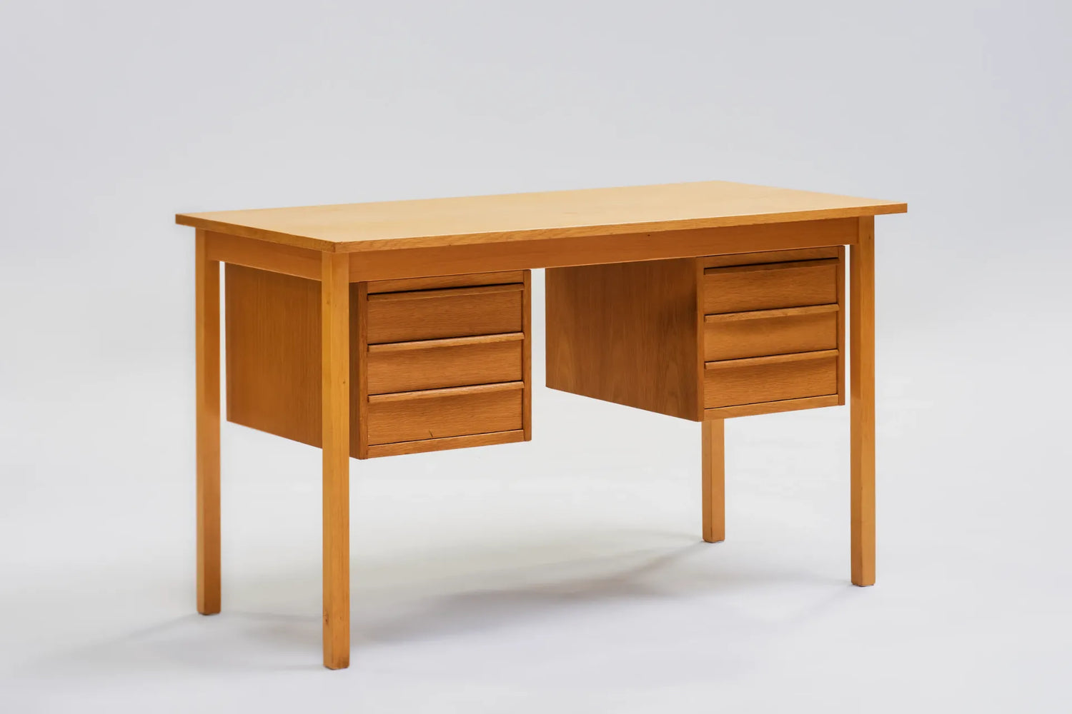 Oak desk, 1950s-1970s