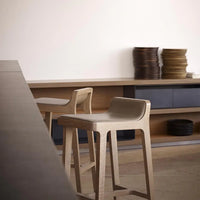 Emea Bar Stool 81 cm Seat Front Upholstered Low Back