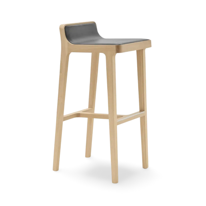 Emea Bar Stool 81 cm Seat Front Upholstered Low Back