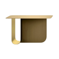 U Metal Rectangular Coffee Table