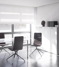 Laia Meeting Chair 4 Legs Front Side in Fabric High Back