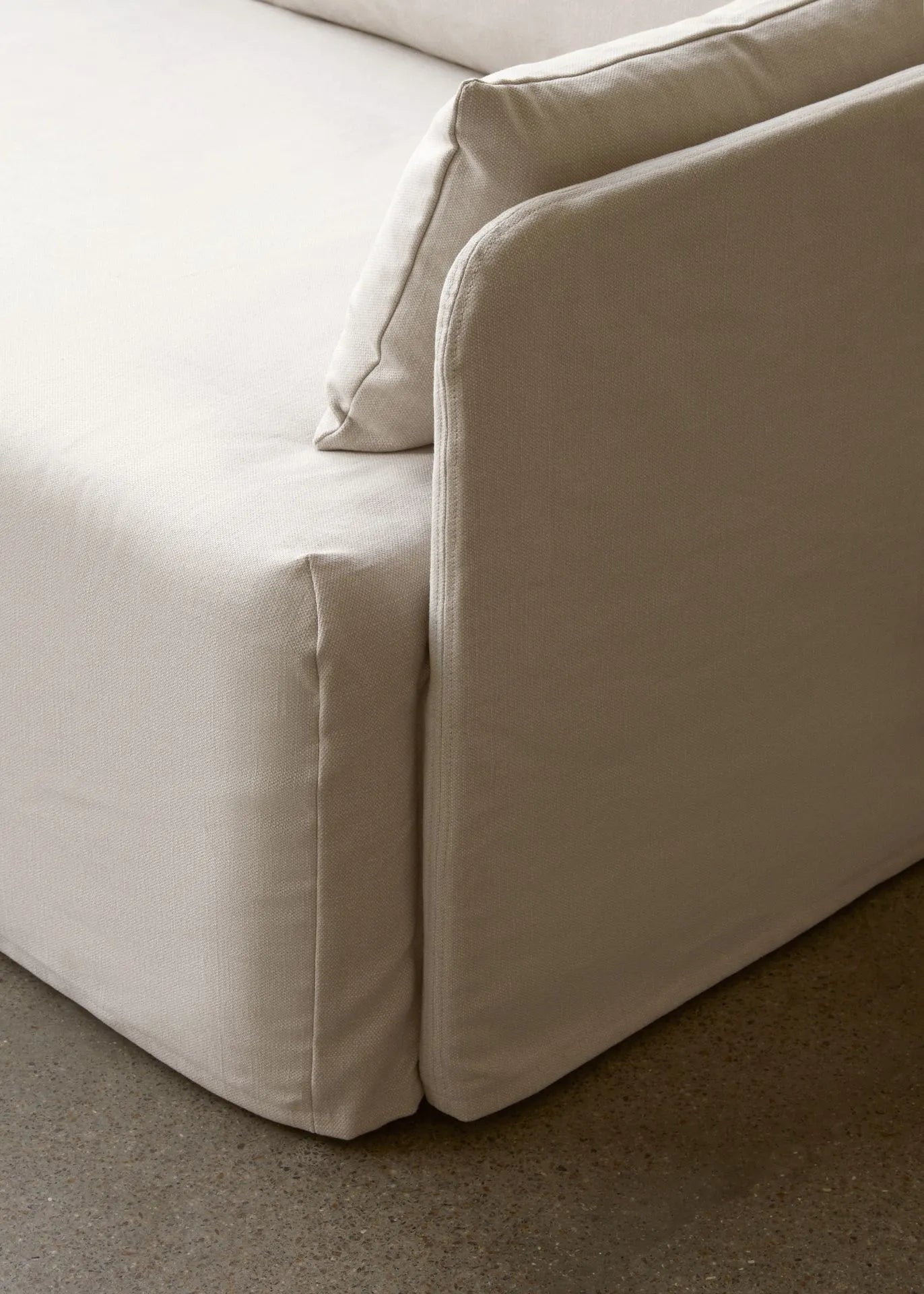 Offset Loose Cover Sofa - One Seater