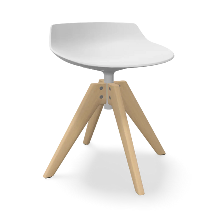Flow Stool Wood Base