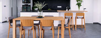 Tabouret de bar Leaf - Placage/ Dossier & Assise en Bois Massif