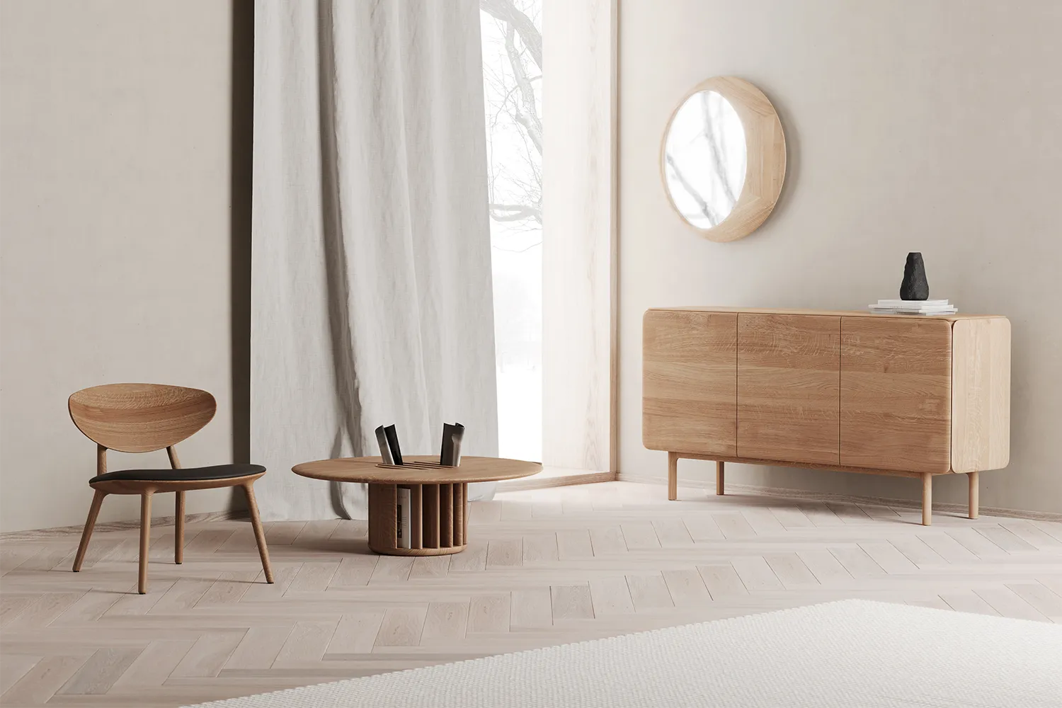 Table Basse Grid avec Plateau Plein