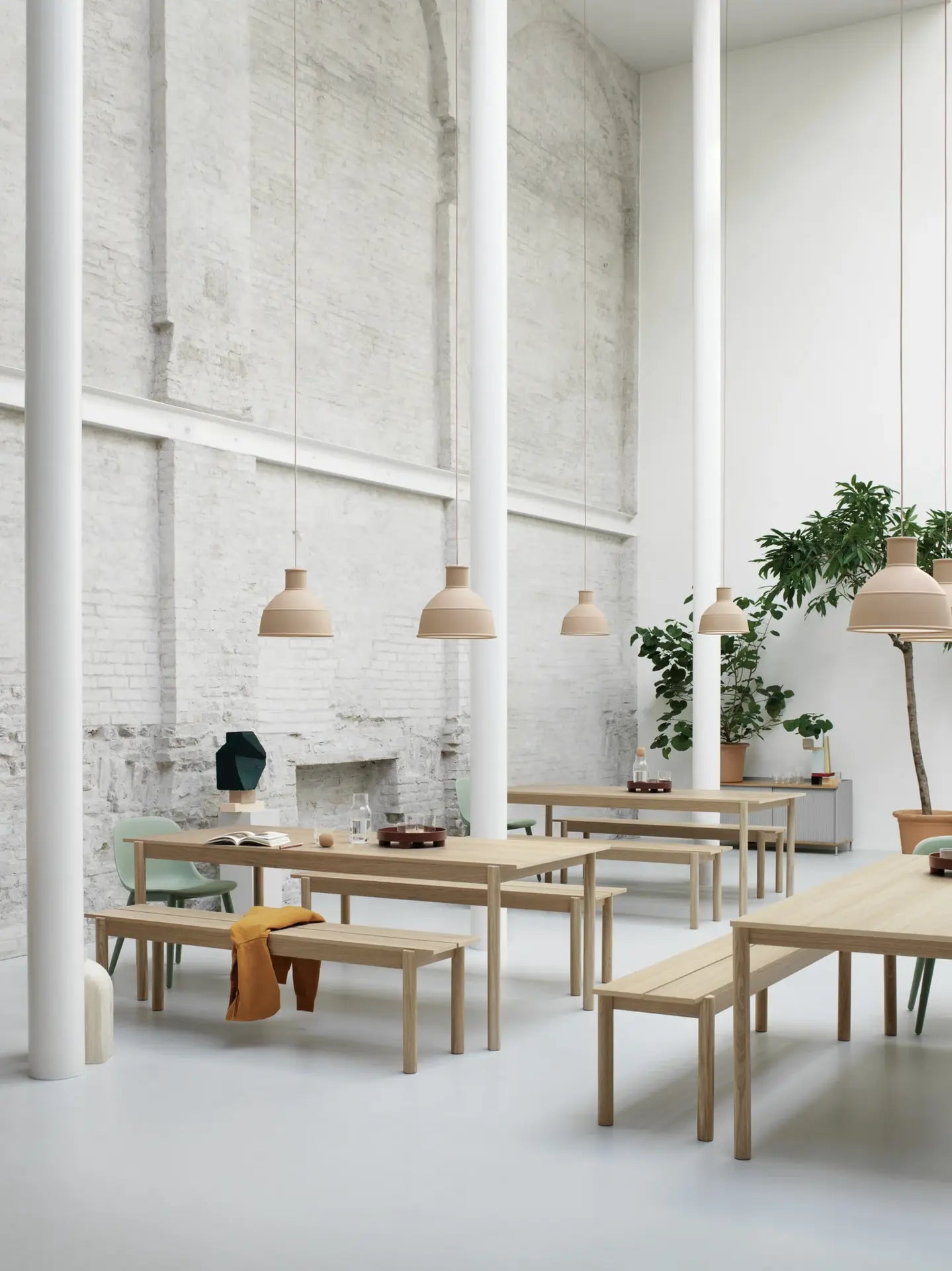 Linear Wood Bench
