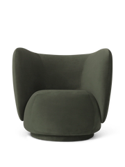 Rico Lounge Chair - Velvet Pine