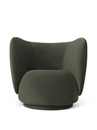 Rico Lounge Chair - Velvet Pine