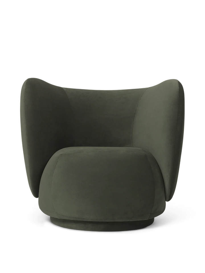 Rico Lounge Chair - Velvet Pine