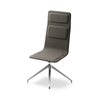 Laia Meeting Chair 4 Legs Front Side in Fabric High Back