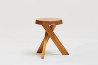 Elm stool 'S31' by Pierre Chapo