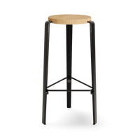Lou Tabouret De Bar - Bois Massif