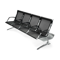 Passport Steel 4 Seats Bench with Armrest