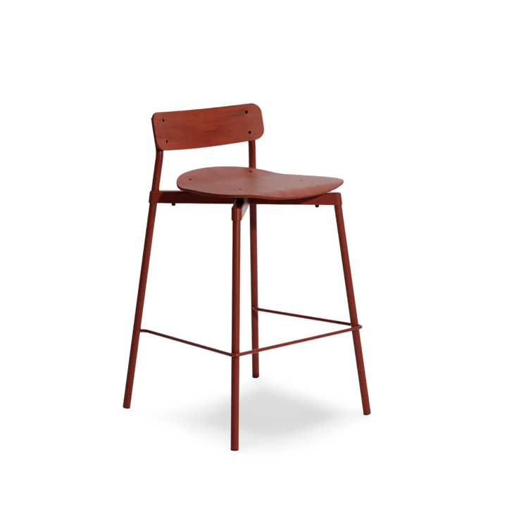 Fromme Wood High Stool 65cm