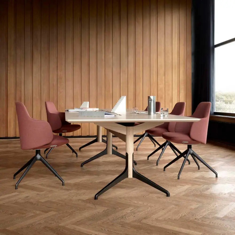 Woodstock Single Column Conference Table - 1 Top and 2 Legs