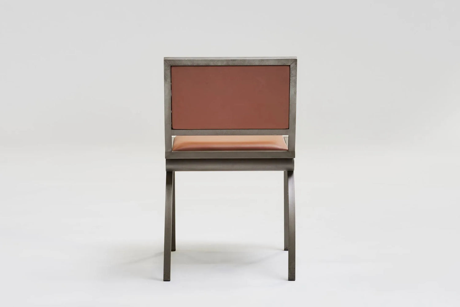 Set of 4 metal dining chairs 'Cylindre' by Jean-Michel Wilmotte