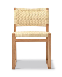 Chaise BM61 en rotin, modèle 3261