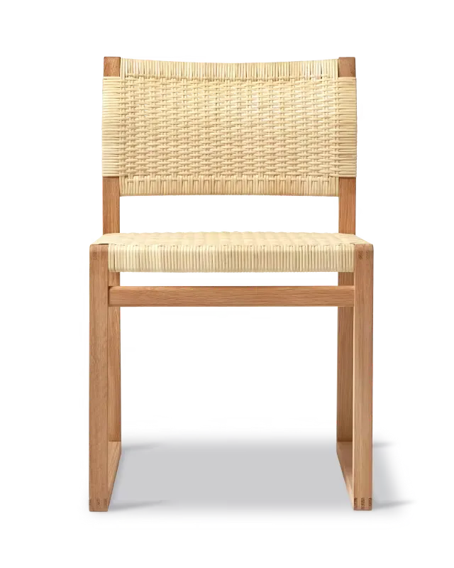Chaise BM61 en rotin, modèle 3261