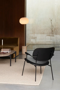 Co Lounge Chair - Base 4 pieds Siège rembourré avec accoudoirs