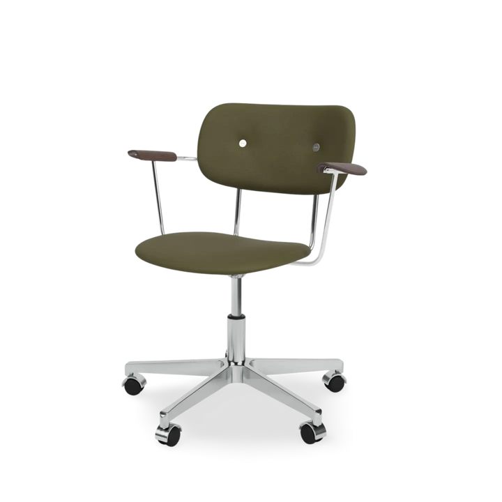 Co Task Chair - Assise tapissée avec accoudoirs
