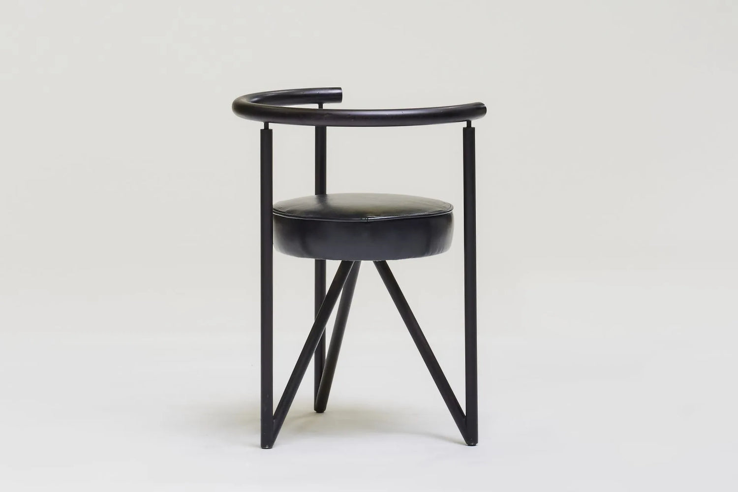 Set of 4 metal dining chairs 'Miss Dorn' by Philippe Starck