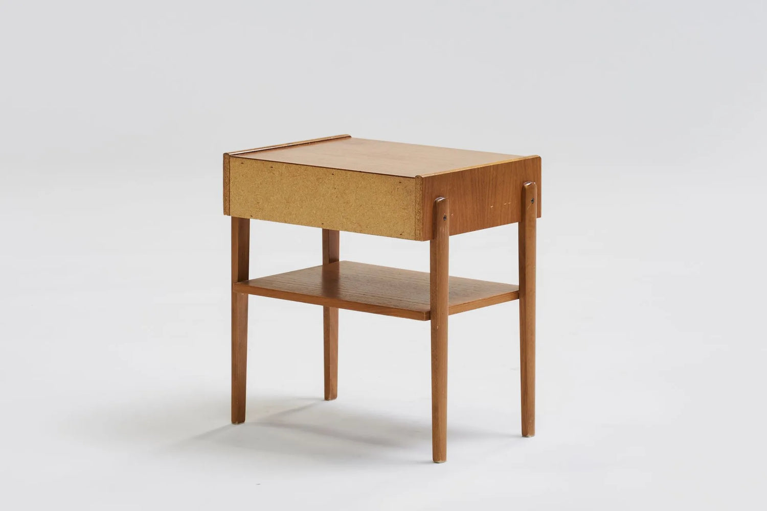 Set of 2 teak bedside tables, 1950s-1970s