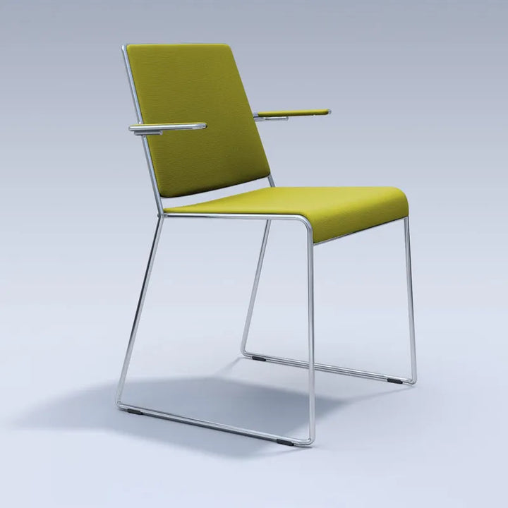 Finn Chair Skid Base - Low back with Arms
