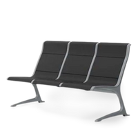 Passport Polyurethane 3 Seats Bench with Armrest