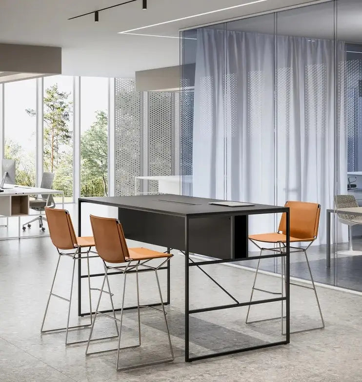 Tabouret en cuir Neil